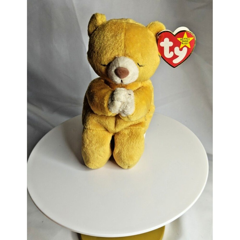 Retired 1998 Ty Beanie Baby "Hope" the Praying Bear kneeling RARE